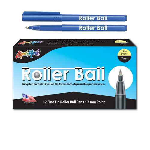 12 ct Roller Ball™, Fine Point Pen - Blue