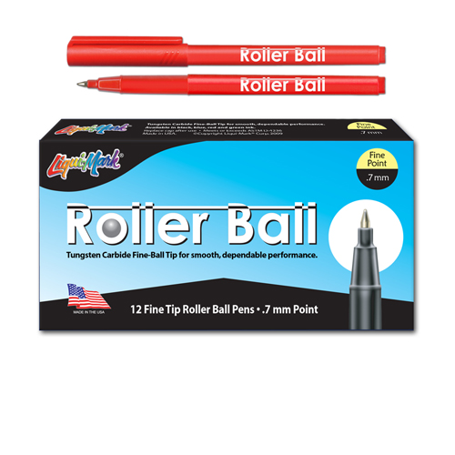 12 ct Roller Ball™, Fine Point Pen - Red