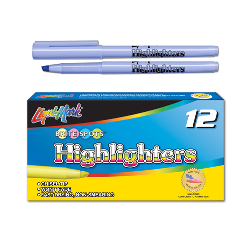 12 ct Brite Spots® Pocket Highlighters - Lavender