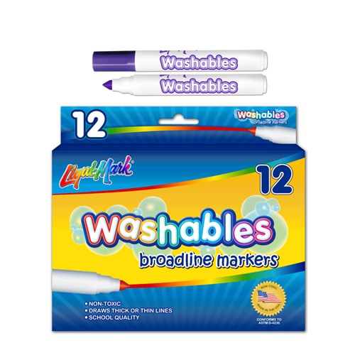 12 ct Broadline Washable Markers - Purple
