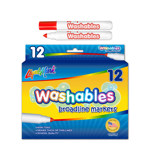 12 ct Broadline Washable Markers - Red