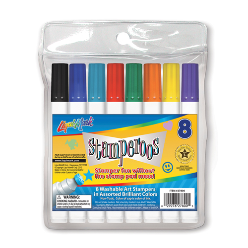 8 ct Stamperoos, Washable Stamping Markers