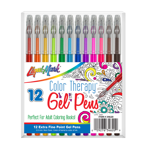12 ct Color Therapy Gel Pens
