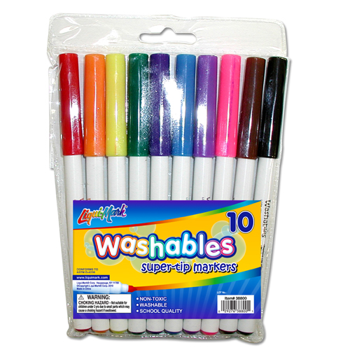 10 ct Super Tip Washable Markers - Assorted