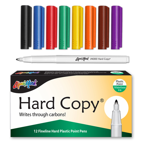12 ct Hard Copy Markers - Assorted