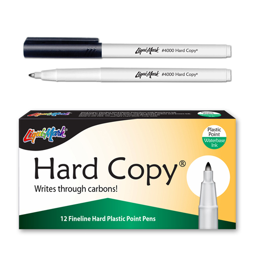 12 ct Hard Copy Markers - Black