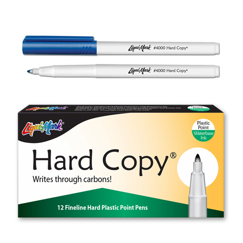 12 ct Hard Copy Markers - Blue