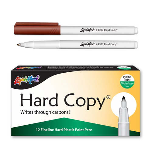 12 ct Hard Copy Markers - Brown