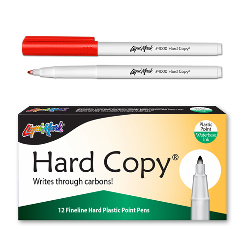 12 ct Hard Copy Markers - Red