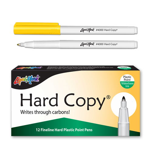 12 ct Hard Copy Markers - Yellow