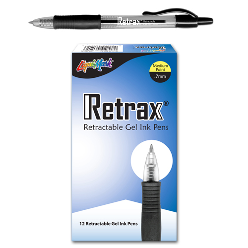 12 ct Retrax® Gel Pens - Black