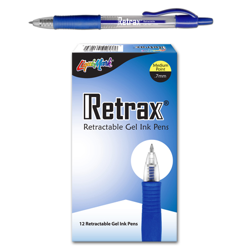 12 ct Retrax® Gel Pens - Blue