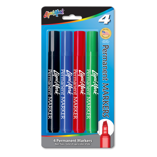 4 ct Broadline Permanent Markers - Assorted