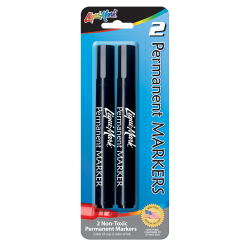 2 ct Broadline Permanent Markers - Black