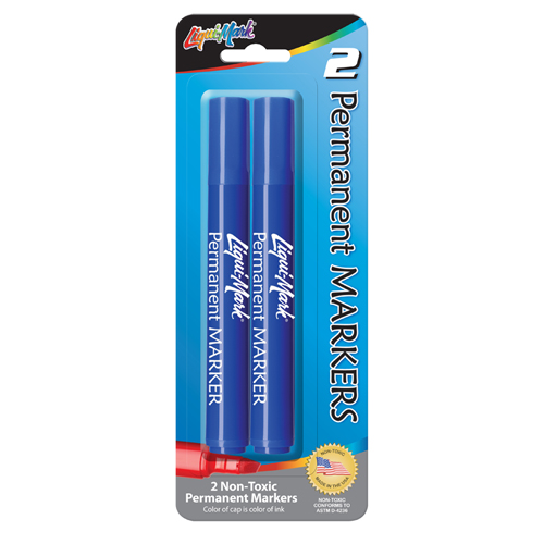 2 ct Broadline Permanent Markers - Blue