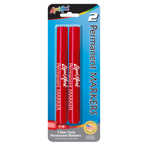 2 ct Broadline Permanent Markers - Red
