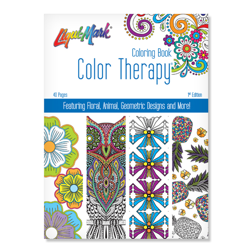 Color Therapy® 40 Page Adult Coloring Book 1st Edition