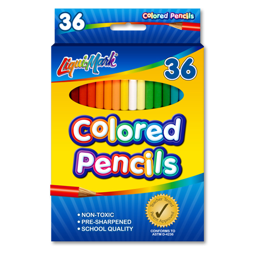 36 ct Colored Pencils - Assorted