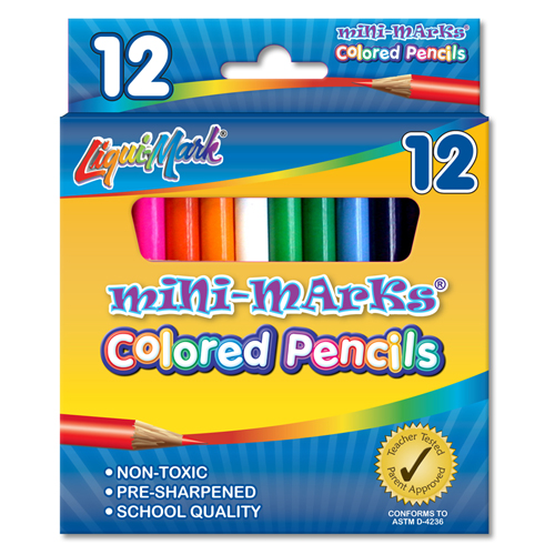 12 ct Mini Marks® Colored Pencils - Assorted
