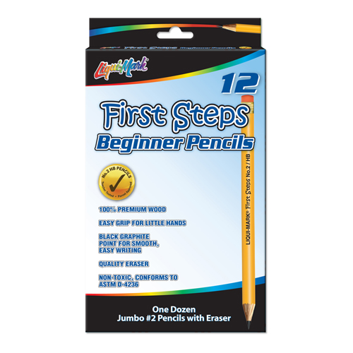 12 ct First Steps™ Jumbo Pencils with Eraser