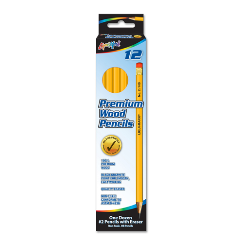 12 ct #2 HB 7" Pencils with Eraser