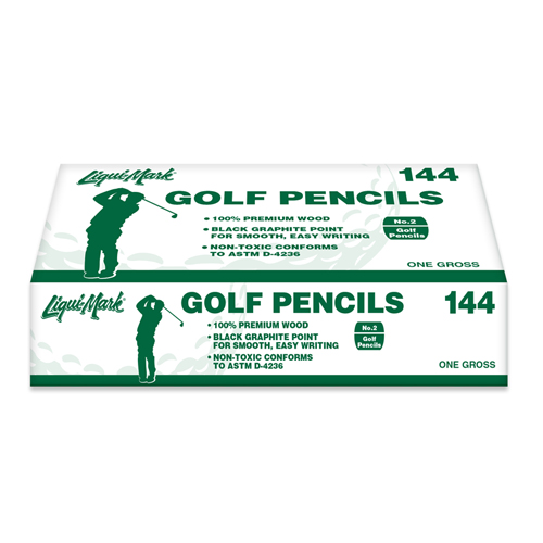 144 ct 3 1/2" Pre Sharpended Golf Pencils