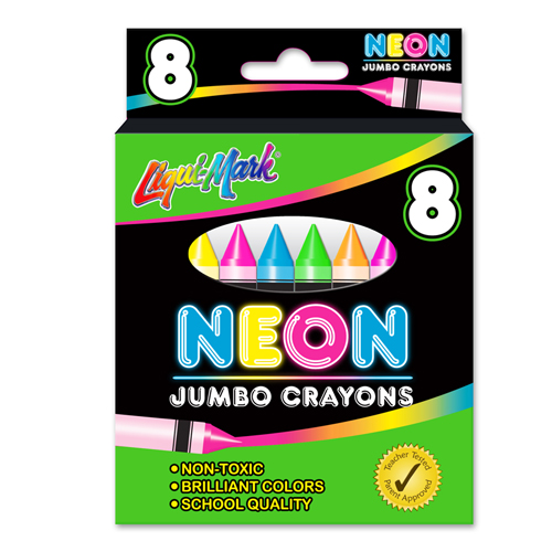 8 ct Neon Jumbo Crayons