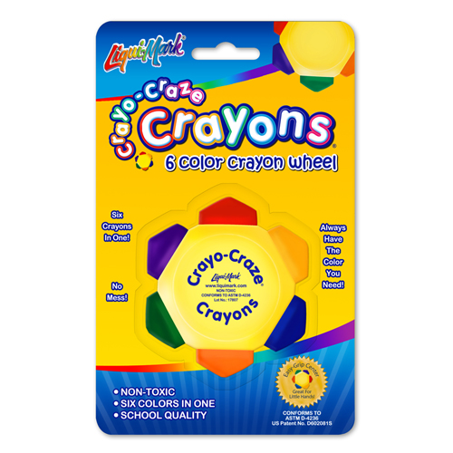 1 Crayo Craze® 6 Color Crayon Wheel