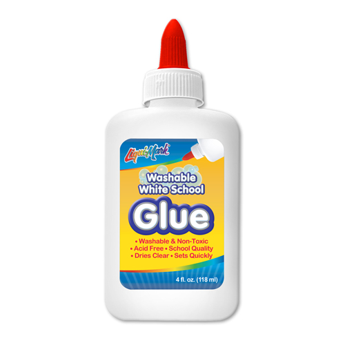 4 Oz. Washable White School Glue - Squeeze Bottle