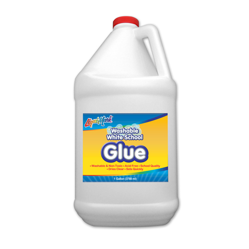 128 Oz. Washable White School Glue - Squeeze Bottle