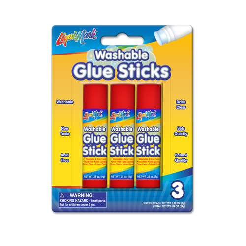 3ct 8g Washable Glue Stick